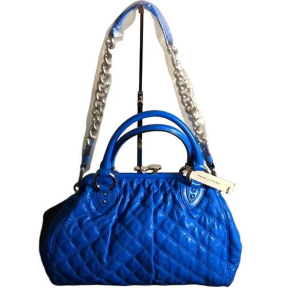 Marc Jacobs Handbags - Y2k Marc Jacobs Blue Quilted Stam Purse